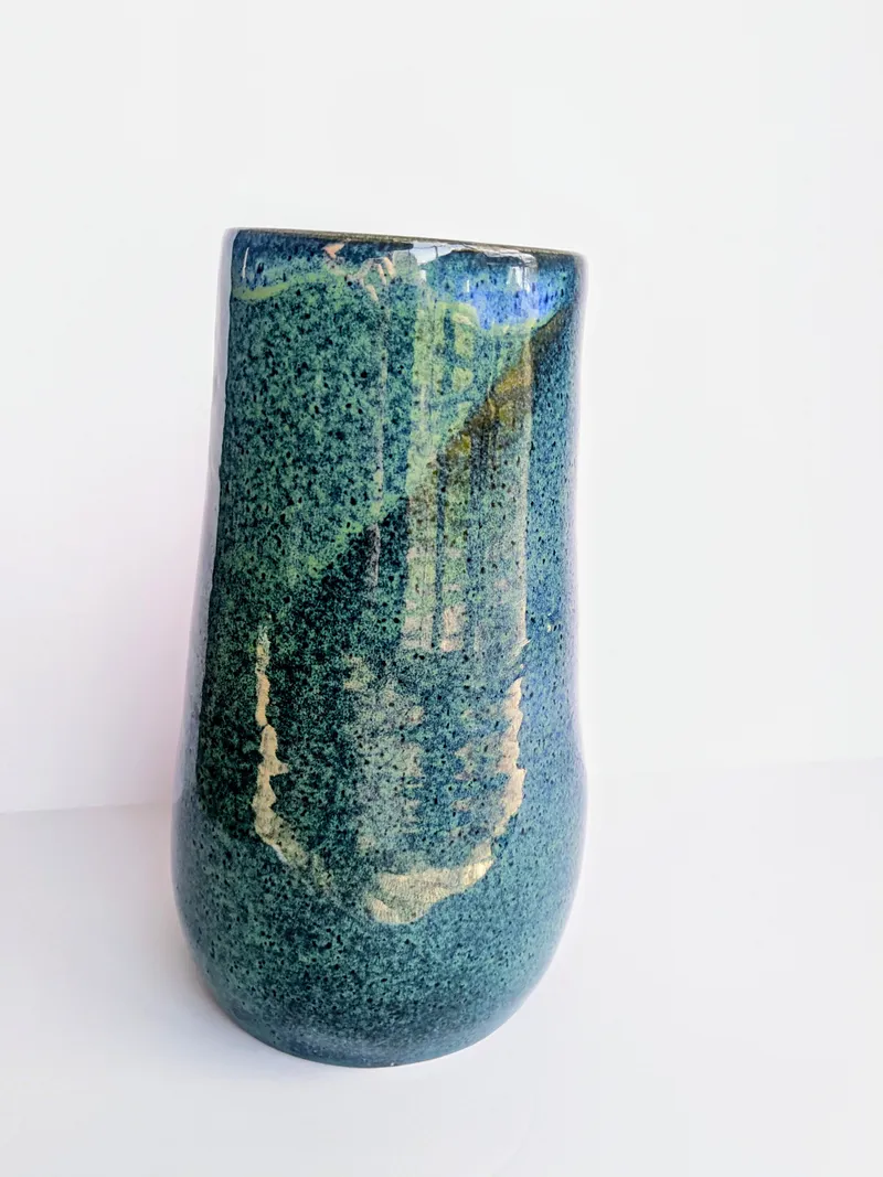 Canyon Vase in Grotto Glaze
