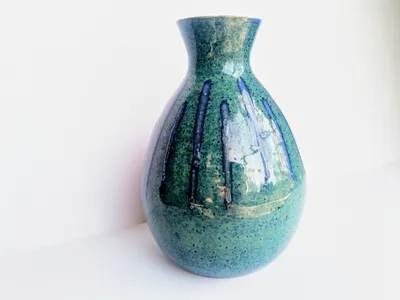Riverbend Vase in Coastal Current